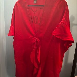 Victoria’s Secret red Satin robe